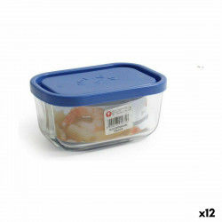 Boîte à lunch Borgonovo Bleu Rectangulaire 400 ml 13,5 x 9,5 x 6,5 cm (12...
