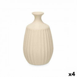Vase Beige Keramik 19 x 31 x 19 cm (4 enheder) Striber
