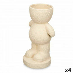 Figurine Décorative Beige 19 x 31 x 15 cm Vase (4 Unités)