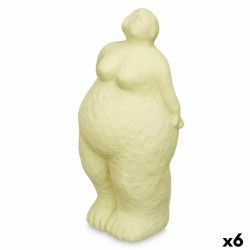 Figura Decorativa Verde Dolomita 14 x 34 x 12 cm (6 Unidades) Mujer De pie