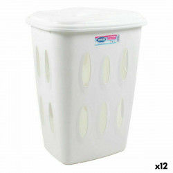 Laundry basket Tontarelli Laundry With lid 45 L White 41 x 33,2 x 54,5 cm (12...