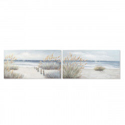Painting DKD Home Decor Beach Mediterranean 140 x 3 x 70 cm (2 Units)
