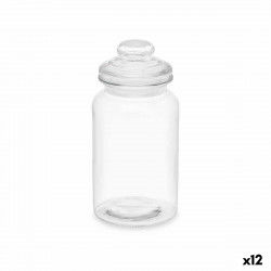 Beholder Gennemsigtig Glas 1,2 L (12 enheder) Med låg