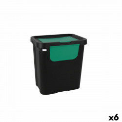 Affaldsspand til genbrug Tontarelli Moda double Grøn (6 enheder) 24 L
