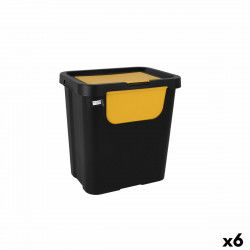 Recycling Waste Bin Tontarelli Moda double Yellow (6 Units) 24 L