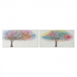 Maleri Home ESPRIT Træ Moderne 120 x 3 x 60 cm (2 enheder)