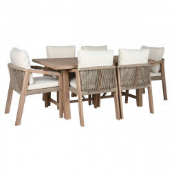 Ensemble Table + 6 Chaises Home ESPRIT Marron Beige Bois d'acacia 170 x 90 x...