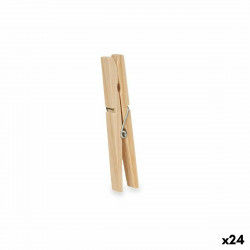 Klamerki do Ubrań Drewno 24 Części Set (24 Sztuk)