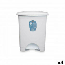 Pedal bin White Plastic 30 L (4 Units)