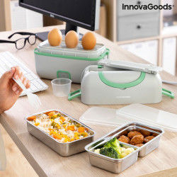 3-in-1 Electric Steamer Lunch Box with Recipes Beneam InnovaGoods...