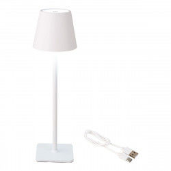 Lampe de Table LED Lumineo 894378 Blanc Métal 37 cm Rechargeable