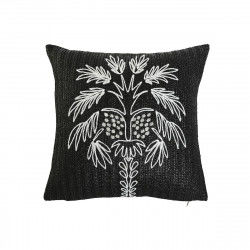 Cushion Home ESPRIT White Black Palm tree 42 x 15 x 42 cm