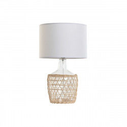Desk lamp Home ESPRIT White Brown Crystal Rope 220 W 60 V 28 x 28 x 45 cm (2...