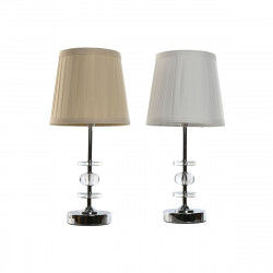 Desk lamp Home ESPRIT White Beige Metallic Metal 25 W 220 V 20 x 20 x 43 cm...