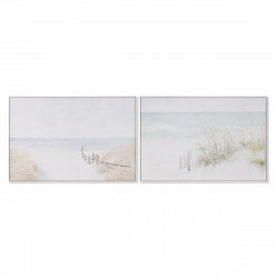 Painting Home ESPRIT Beach Mediterranean 120 x 4 x 80 cm (2 Units)