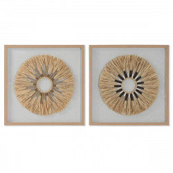 Painting Home ESPRIT Modern Circles 60 x 3,5 x 60 cm (2 Units)