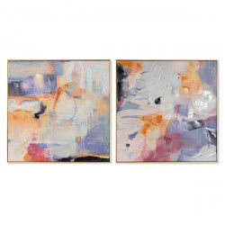 Painting Home ESPRIT Abstract Modern 80 x 3,5 x 80 cm (2 Units)