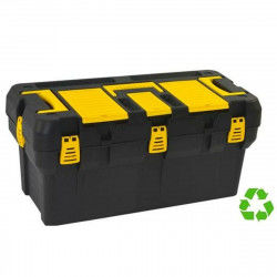 Toolbox with Compartments Archivo 2000 31,5 x 65,5 x 31 cm Black Yellow