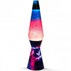 Lampada Lava iTotal Azzurro Rosa Cristallo Plastica 40 cm
