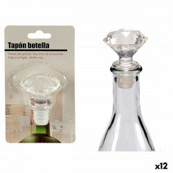 Airtight bottle cap Transparent 4,5 x 14,5 x 8,5 cm Diamond (12 Units)