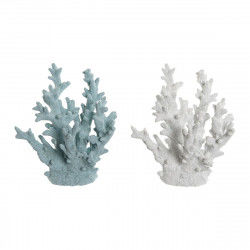 Decorative Figure Home ESPRIT Blue White Coral Mediterranean 21,5 x 18 x 21,5 cm