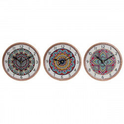 Orologio da Tavolo Home ESPRIT Ceramica Mandala 16 x 1 x 16 cm