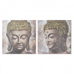 Painting Home ESPRIT Buddha Oriental 100 x 3 x 100 cm (2 Units)