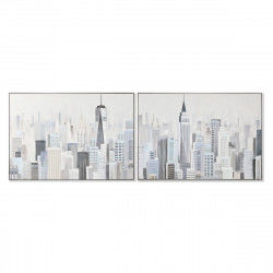Painting Home ESPRIT City Loft 122,3 x 4,5 x 82,3 cm (2 Units)