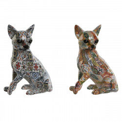Dekorativ figur Home ESPRIT Multifarvet Hund Middelhavet 12 x 10 x 16 cm (2...