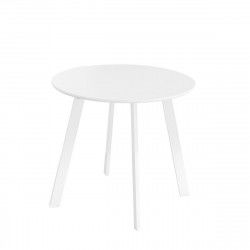 Table d'appoint Marzia Blanc Acier 50 x 50 x 44 cm