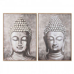 Painting Home ESPRIT Buddha Oriental 70 x 3,5 x 100 cm (2 Units)