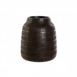 Vase Home ESPRIT Marron Noir Résine Colonial 19 x 19 x 21 cm
