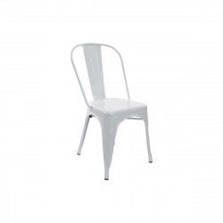 Chaise DKD Home Decor Blanc Métal 53 x 45 x 85 cm