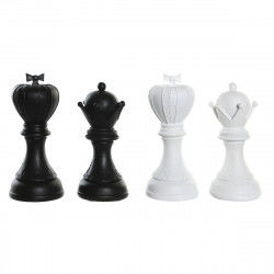 Decorative Figure DKD Home Decor White Black Chess Pieces 12 x 12 x 25,5 cm...