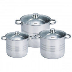 Pot with Glass Lid Royalty Line SP1  6 Pieces