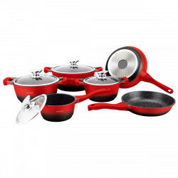 Cookware Royalty Line BS1010M Black Red 10 Pieces