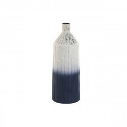 Vase Home ESPRIT Blue White Metal 16 x 16 x 44,4 cm