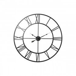 Reloj de Pared Home ESPRIT Negro Metal 100 x 3 x 100 cm