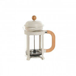 Cafetière with Plunger Home ESPRIT White Natural Stainless steel 800 ml 15 x...