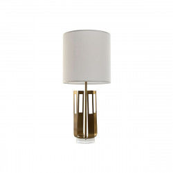 Desk lamp Home ESPRIT White Golden Iron 50 W 220 V 35 x 35 x 78 cm