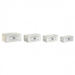 Storage boxes Home ESPRIT Herbs of Provence White Fir wood 34 x 22 x 15 cm 4...
