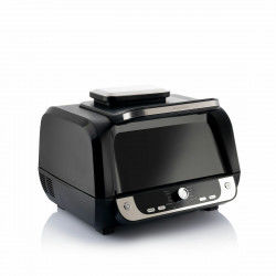Air Fryer with Grill, Accessories and Recipe Book InnovaGoods Black Steel...