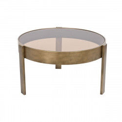 Centre Table DKD Home Decor 77 x 77 x 42 cm Crystal Metal Aluminium