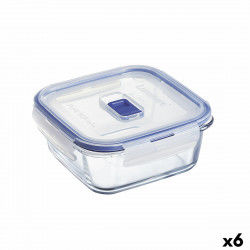 Hermetisk madkasse Luminarc Pure Box Active 760 ml To-farvet Glas (6 enheder)