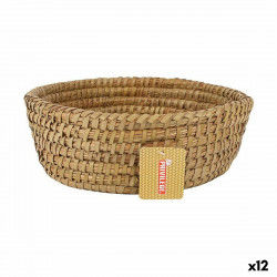 Multi-purpose basket Privilege Korne Brown 27 x 27 x 9 cm wicker Circular (12...