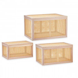 Set of Chests Paolownia wood 3 Pieces