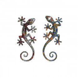 Decorative Figure DKD Home Decor 24 x 10 x 4 cm Multicolour Modern Lizard (2...