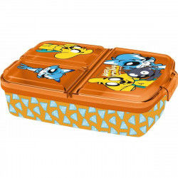 Lunchbox z przegrodami Mikecrack Pomarańczowy polipropylen 21 x 14,5 x 7,5 cm