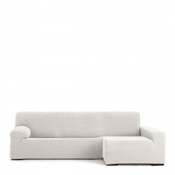 Housse pour chaise longue accoudoir long droit Eysa JAZ Blanc 180 x 120 x 360 cm