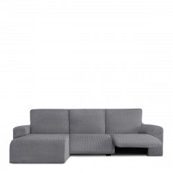 Right short arm chaise longue cover Eysa JAZ Grey 120 x 120 x 360 cm
